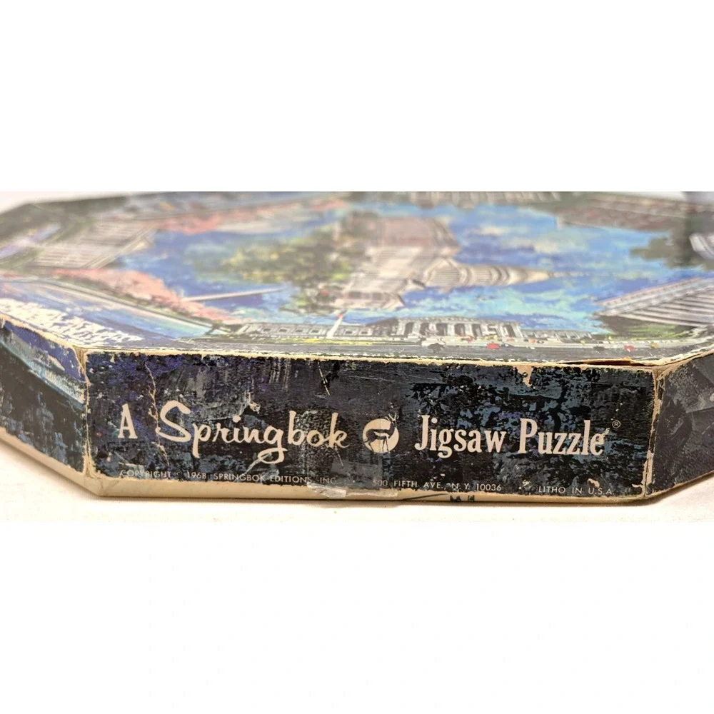 Vintage 1968 Springbok Washington DC Octagon Puzzle 580 Pieces Complete
